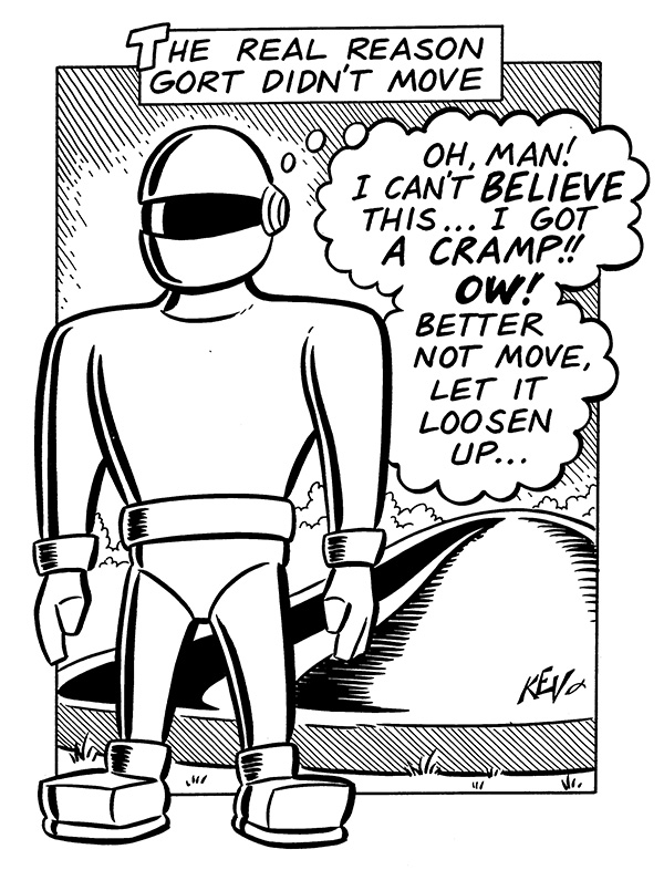 Cartoon: Gort from "The Day the Earth Stood Still"